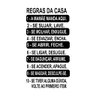 Adesivo de Parede Decorativo Frase Regras da Casa Numeradas - 3