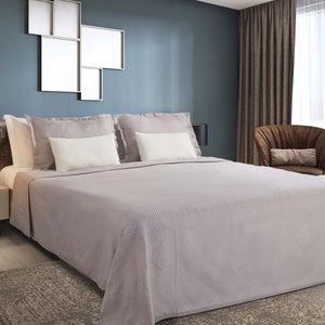 Kit Colcha Cobre Leito Casal 3pç Montblanc Cairo Malva
