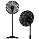 Ver imagem 5 de Ventilador de Coluna 40 Cm Turbo 10 Pás 150w Oscilante 3 Velocidades Preto Ventisol