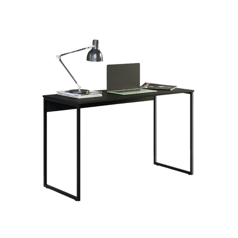 Mesa Reta Pé em Aço para Escritório 90cm Preta 100% Nacional