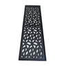 Grelha Quintal Garden 15x50 Aluminio Preto com Tela - 2