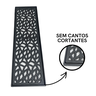 Grelha Quintal Garden 15x50 Aluminio Preto com Tela - 4