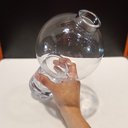 Ver imagem 2 de Vaso Decorativo Enfeite Planta Vintage Vidro 25x15x15cm Transparente