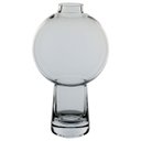 Ver imagem 1 de Vaso Decorativo Enfeite Planta Vintage Vidro 25x15x15cm Transparente