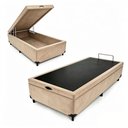 Ver imagem 1 de Box Baú Max Ultra 198cm Casal Suede com Estrutura em Madeira Maxispuma
