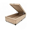 Ver imagem 2 de Box Baú Max Ultra 198cm Casal Suede com Estrutura em Madeira Maxispuma