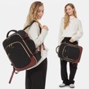 Ver imagem 6 de Lovevook Mochila Feminina de Viagem 15,6" Preto e Marrom