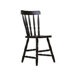 Cadeira Ditália Madeira Maciça Eucalipto Cor:preto - 1