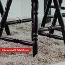 Ver imagem 5 de Cadeira Ditália Madeira Maciça Eucalipto Cor:preto