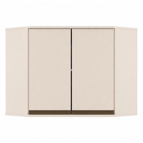 Armário Aéreo Canto Oblíquo 2 Portas Connect Off White - Móveis Henn