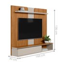 Ver imagem 3 de Painel Home para TV Sala de Estar Friburgo Nature Off White 136cm