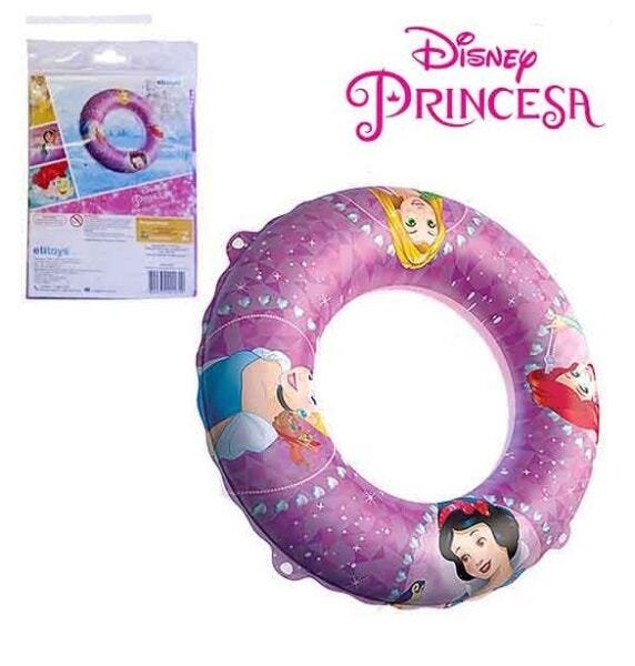 Boia Inflável Circular de Cintura com Franja Princesas Disney 80 cm Ø - 1