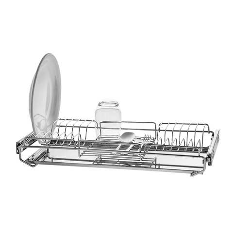 Escorredor de Louças Deslizante Bandeja Inox 57x26cm Schmitt