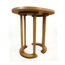 Ver imagem 2 de Mesa Lateral Adelle Madeira Maciça Cor Nozes Envernizada Estilo Moderna Casa Decorada