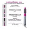 Escova Secadora Prática: 5 em 1 Escova Cabelo Alisadora 110v - 7