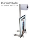 Ver imagem 5 de Papeleira de Piso C/ Revisteiro Inox - Kromus Qd0408
