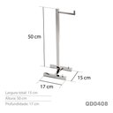 Ver imagem 4 de Papeleira de Piso C/ Revisteiro Inox - Kromus Qd0408