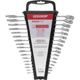 Jogo de Chaves Combinadas 17 Peças Gedore Red Cromado Fosco - 1