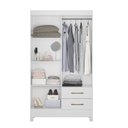 Ver imagem 3 de Guarda Roupa 4 Portas Chile Branco 952440 Moval