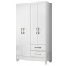 Guarda Roupa 4 Portas Chile Branco 952440 Moval - 1