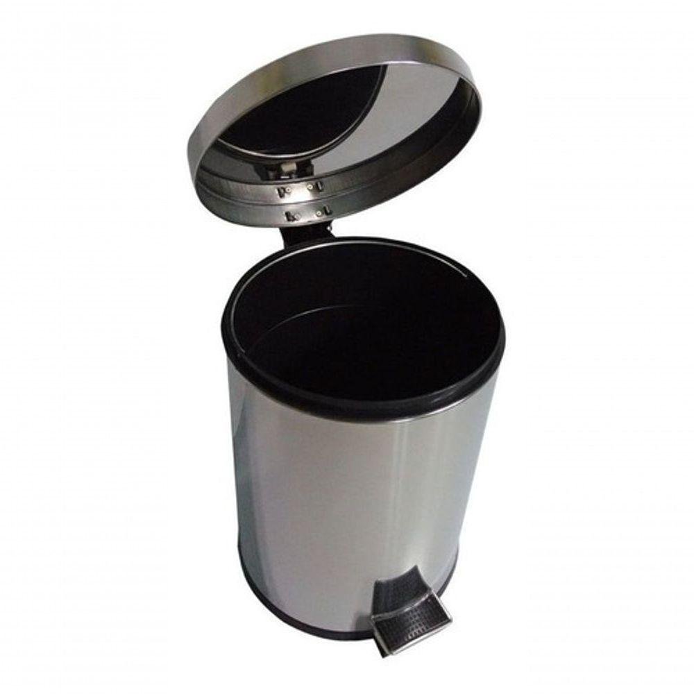 Lixeira com Pedal 30 Litros Aço Inox Cesto Interno Removível - 7