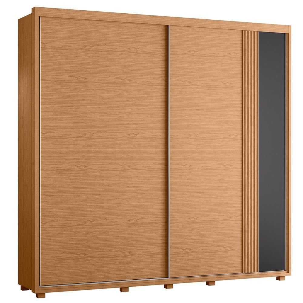 Guarda Roupa Casal Acácia 2 Portas Deslizantes Flex Freijó
