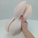 Ver imagem 4 de Vaso Decorativo Enfeite Planta Aparador 3D Cerâmica 32x19x19cm Nude