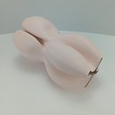 Ver imagem 3 de Vaso Decorativo Enfeite Planta Aparador 3D Cerâmica 32x19x19cm Nude