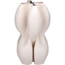 Ver imagem 1 de Vaso Decorativo Enfeite Planta Aparador 3D Cerâmica 32x19x19cm Nude