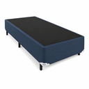 Ver imagem 1 de Base Cama Box Solteiro Azul Suede (88x188cm)