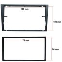 Ver imagem 2 de Moldura Painel 2 Din Dvd Corsa 2002 À 2014 Meriva Montana Vectra Preta S/m 02/14 Preto