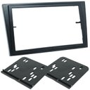 Ver imagem 4 de Moldura Painel 2 Din Dvd Corsa 2002 À 2014 Meriva Montana Vectra Preta S/m 02/14 Preto