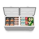 Ver imagem 5 de Freezer Horizontal Inverter Dupla Ação Metalfrio Da550iftech 543 Litros Branco Bivolt