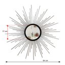 Ver imagem 4 de Espelho decorativo de parede redondo com moldura palitada Órion Prata