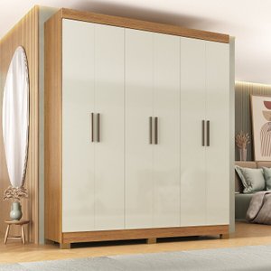 Guarda-roupa Paris 6 Portas Mdp com Pés