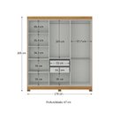 Ver imagem 4 de Guarda-roupa Paris 6 Portas Mdp com Pés