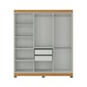 Guarda-roupa Paris 6 Portas Mdp com Pés - 3
