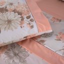 Ver imagem 6 de Jogo de Lençol Naturale Estampado Queen 4 Peças Ponto Palito Percal 180 Fios - Salmão Floral