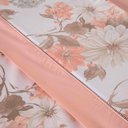 Ver imagem 2 de Jogo de Lençol Naturale Estampado Queen 4 Peças Ponto Palito Percal 180 Fios - Salmão Floral