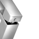 Ver imagem 5 de Torneira Bancada Banheiro Quadrada Inox 1/4 de Volta Cromado