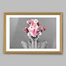 Quadro Fotografia Tropical Girl - 45x30cm - Moldura Padrão Madeira - 1