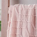 Ver imagem 2 de Manta Tricot Style Decorativa 127x152 Toque Super Macio Champagne
