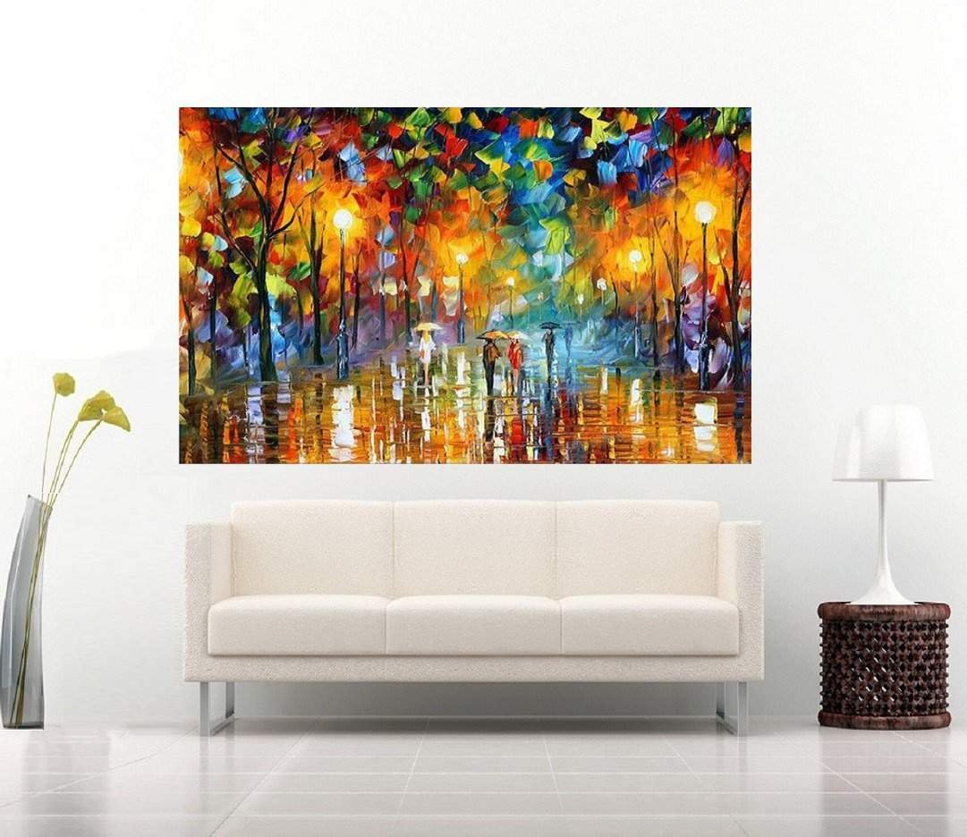 Quadro Pintura Tela Cidade Paisagem Urbana 2042 90cm A X 150cm L Madeiramadeira 0675