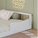Ver imagem 4 de Cama Infantil Montessoriana Solteiro 198x95cm Branco/natural Camoso001