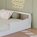 Ver imagem 4 de Cama Infantil Montessoriana Solteiro 198x95cm Branco/natural Camoso001