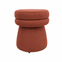 Ver imagem 1 de Puff Giratório Orgânico Arco Linho Terracota - Sallar Home