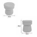 Ver imagem 3 de Puff Giratório Orgânico Arco Linho Terracota - Sallar Home