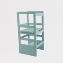 Ver imagem 6 de Torre Aprendizagem Montessori Ajustável 3 em 1 Madeira Maciça Pinus Colorida