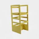 Ver imagem 2 de Torre Aprendizagem Montessori Ajustável 3 em 1 Madeira Maciça Pinus Colorida