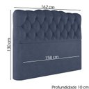 Ver imagem 4 de Cabeceira Queen 158 cm Milan Veludo Azul Soon